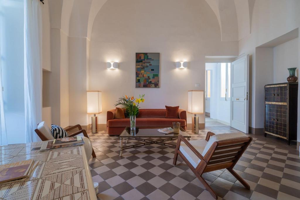 Posezení v ubytování Palazzo Matteo