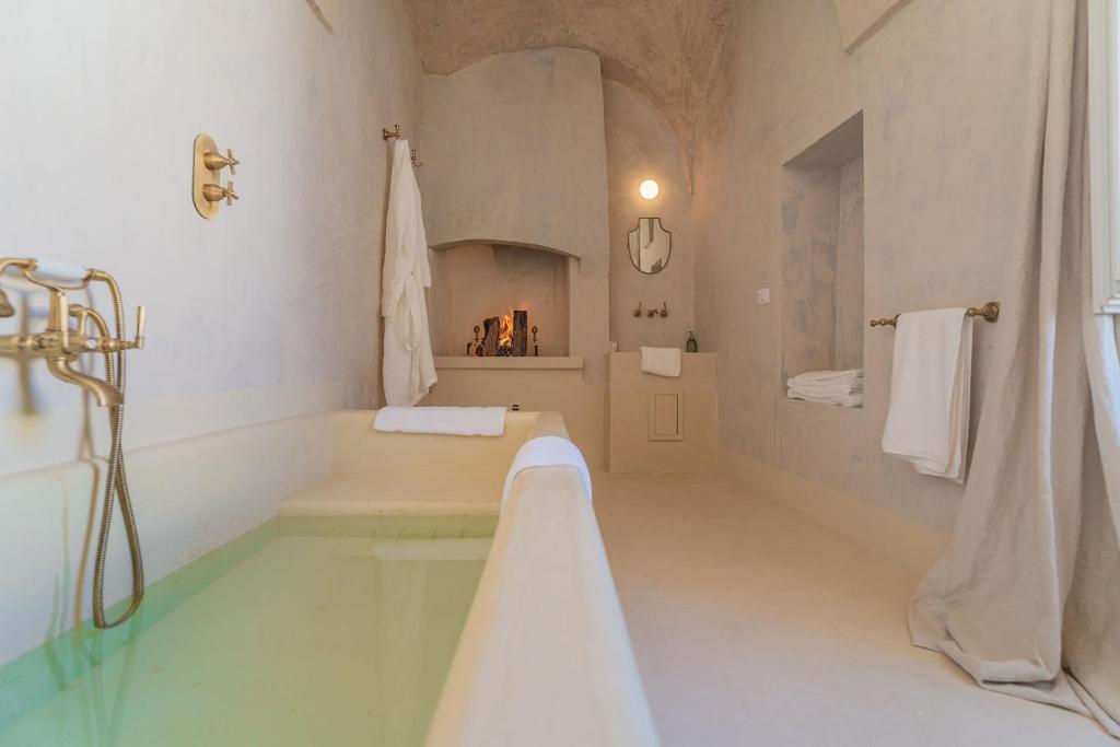 Koupelna v ubytování Palazzo Matteo