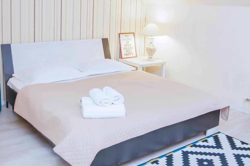 Postel nebo postele na pokoji v ubytování Cluj Napoca Apartments