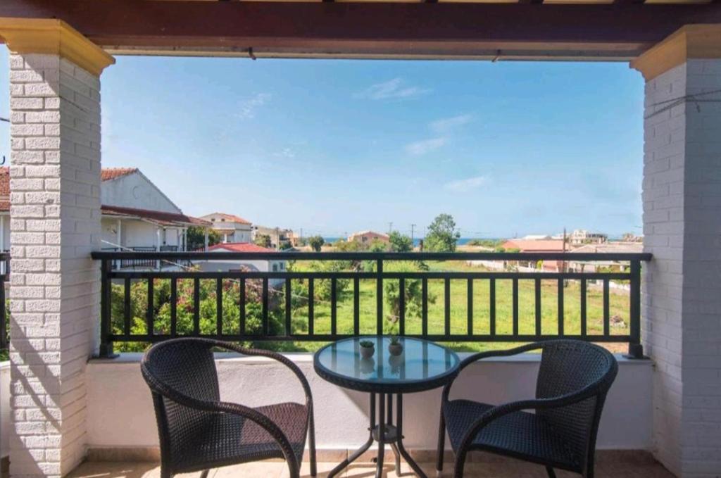A balcony or terrace at Aleka apartment 3