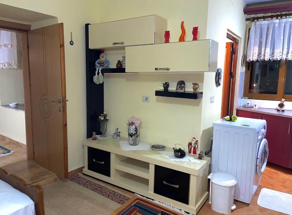 Kuchyň nebo kuchyňský kout v ubytování Blue Guesthouse