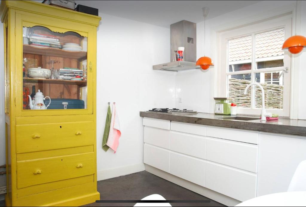 Kuchyň nebo kuchyňský kout v ubytování Tiny house Watergang