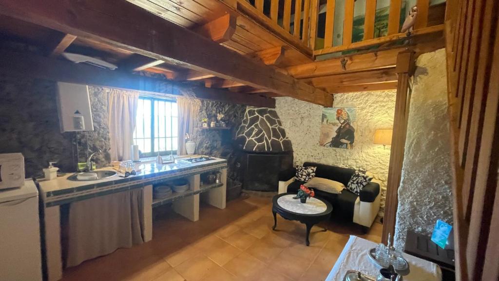 Kuchyň nebo kuchyňský kout v ubytování Mi Valle Rural