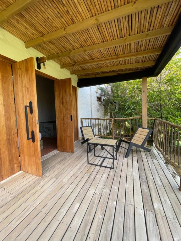 Balkón nebo terasa v ubytování Finca Hotel el Valhalla