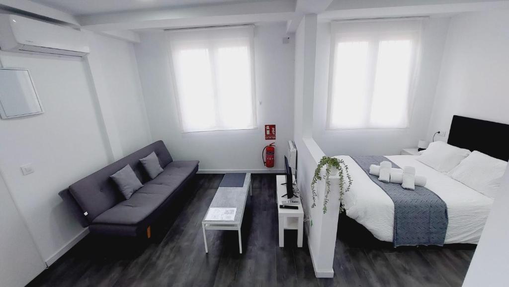 Ένα ή περισσότερα κρεβάτια σε δωμάτιο στο Lofts 4Towers - La Paz