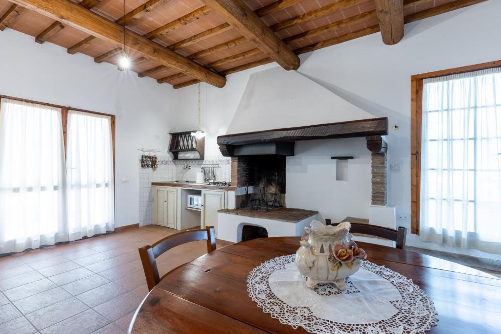 Kuchyň nebo kuchyňský kout v ubytování Agriturismo Poggio Nardini