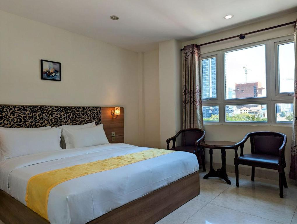 Postel nebo postele na pokoji v ubytování 中青秋果酒店 True Go Hotel