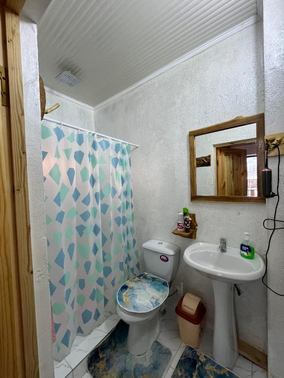 Koupelna v ubytování Guest House Jekshen