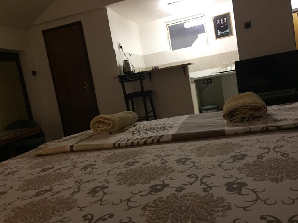 Postel nebo postele na pokoji v ubytování Apartman Birboni Pul ZEMUN
