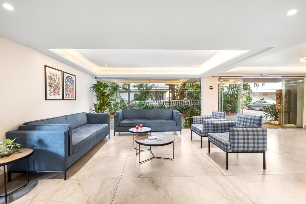 Posezení v ubytování Clarion Hotel Ocean Palms Goa