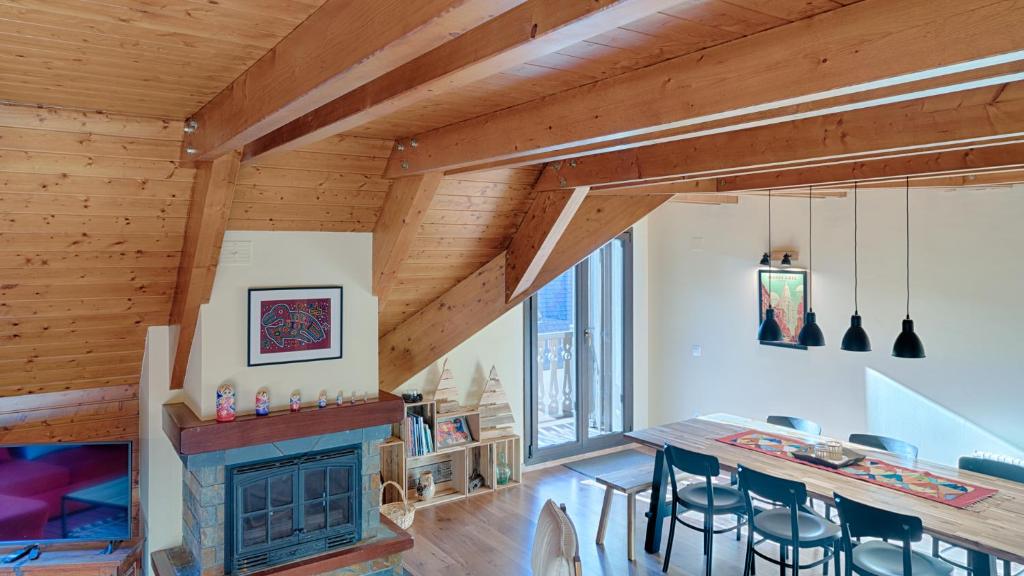 Posezení v ubytování Saplan Real Estate DUPLEX LONGUERA