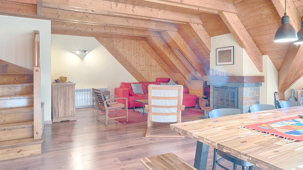 Posezení v ubytování Saplan Real Estate DUPLEX LONGUERA