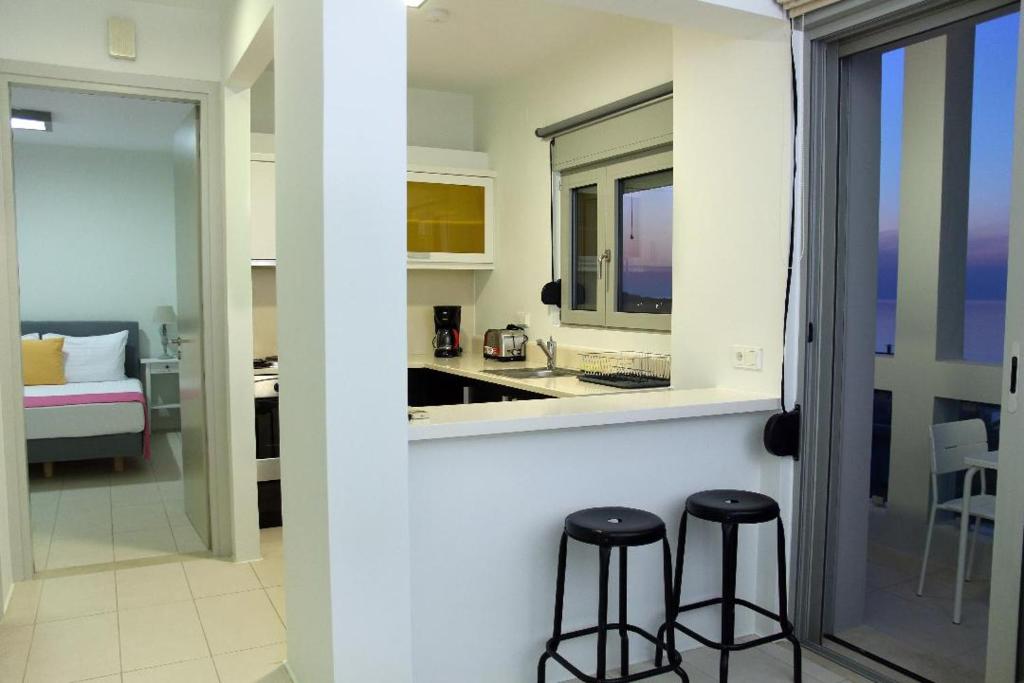 Posteľ alebo postele v izbe v ubytovaní VIVIAN Art Apartments