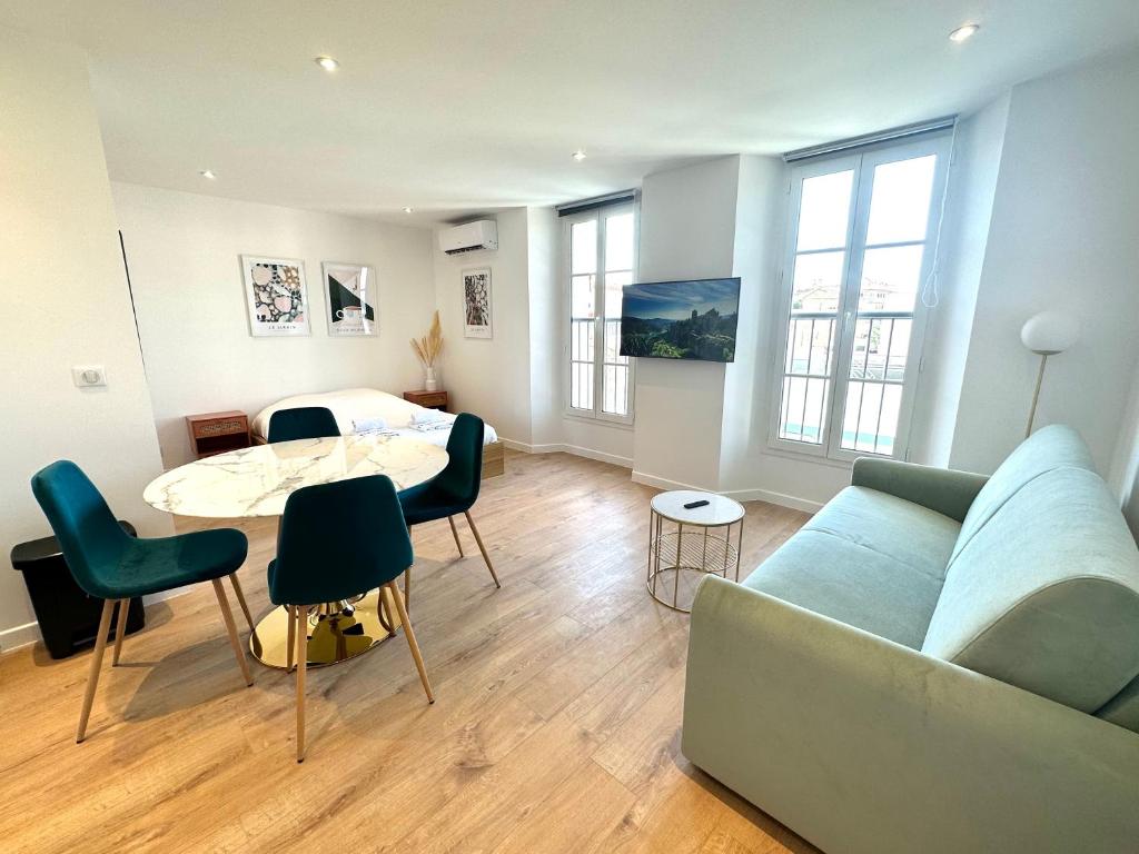 Posezení v ubytování Résidence Terminus - appartements
