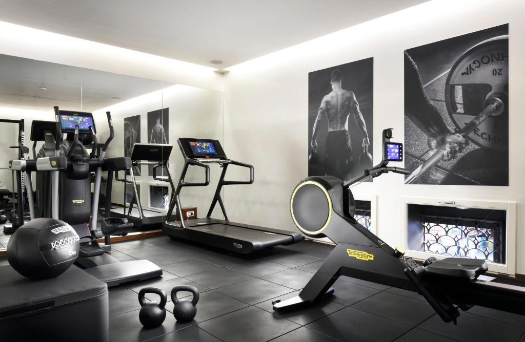 Fitness centrum a/nebo fitness zařízení v ubytování Palazzo Montemartini Rome, A Radisson Collection Hotel