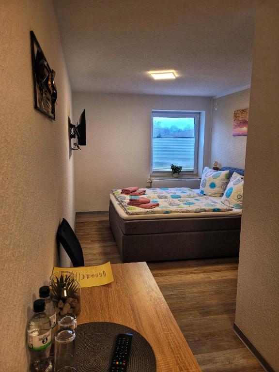 Postel nebo postele na pokoji v ubytování Kulturstätte Gröditz