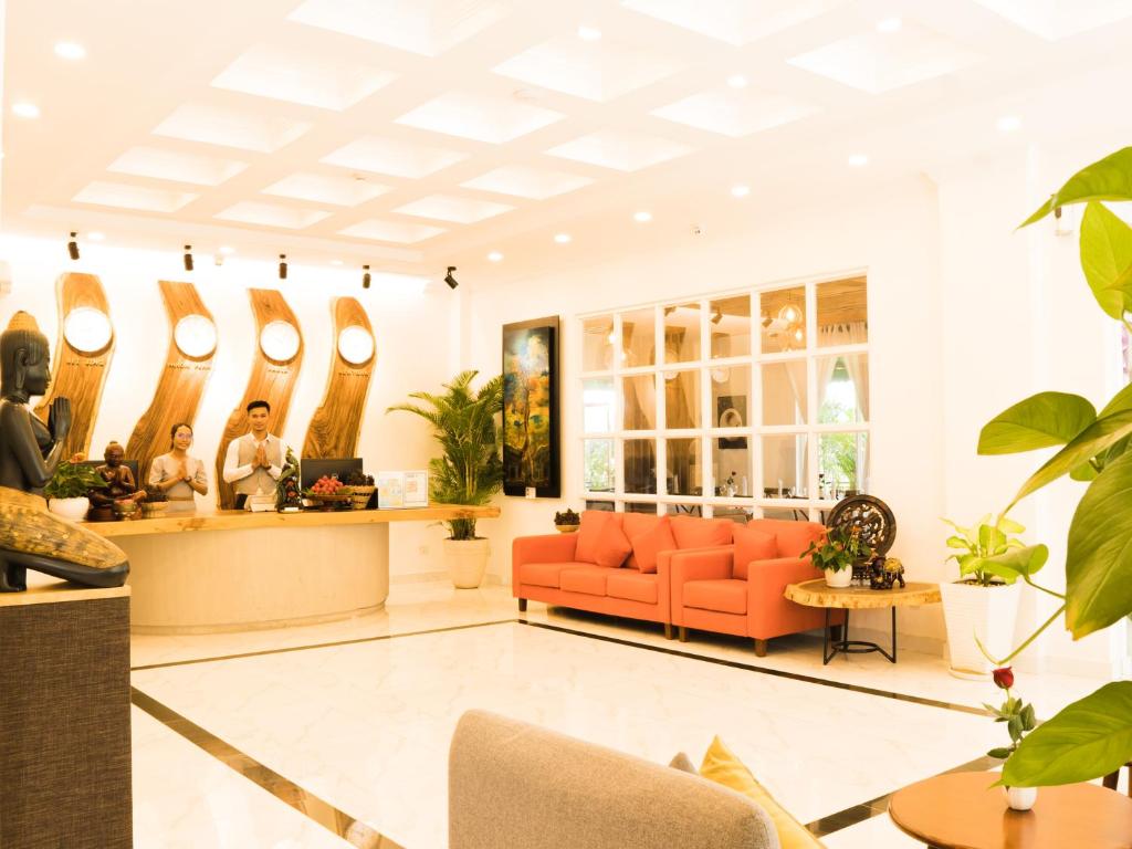 Posezení v ubytování Le Kree Downtown Hotel