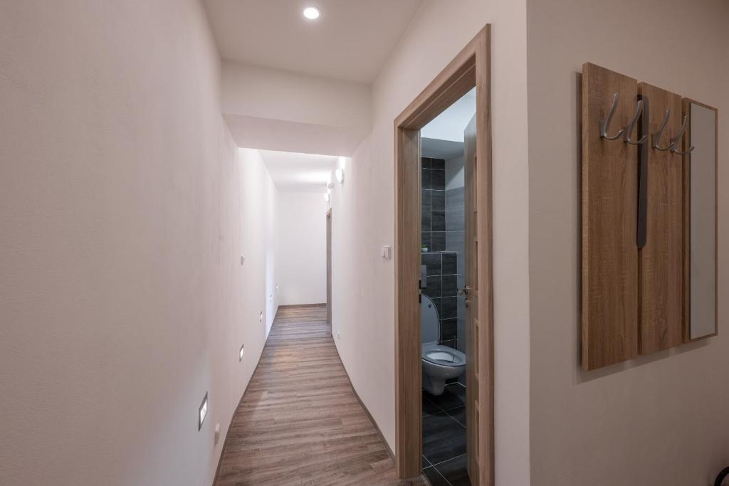 Koupelna v ubytování Apartmán Karin