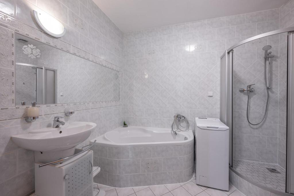 Koupelna v ubytování Apartmán Karin