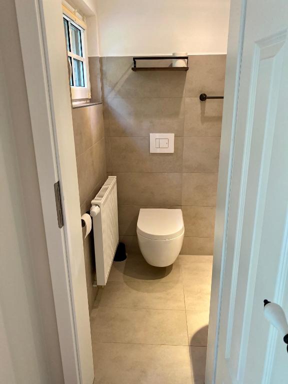 Koupelna v ubytování Appartements am alten Bahnhof in Fehrbellin Check in mit Schlüsselbox
