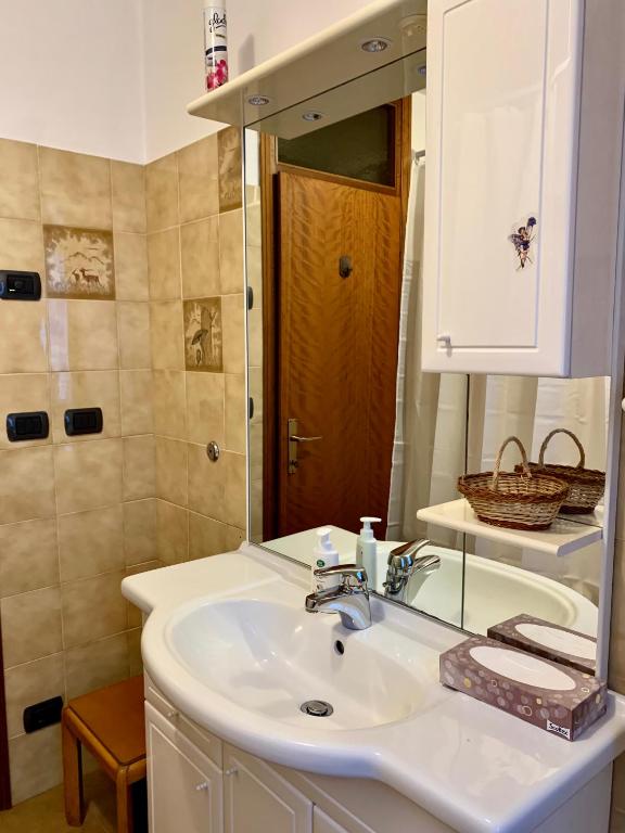 Koupelna v ubytování Casa Serena