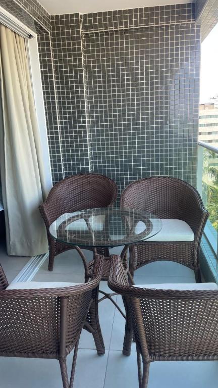 Posezení v ubytování LUXUOSO APARTAMENTO BEIRA-MAR COM SACADA em MACEIÓ