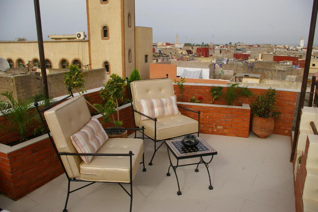 Balkón nebo terasa v ubytování Riad Soleil D'orient