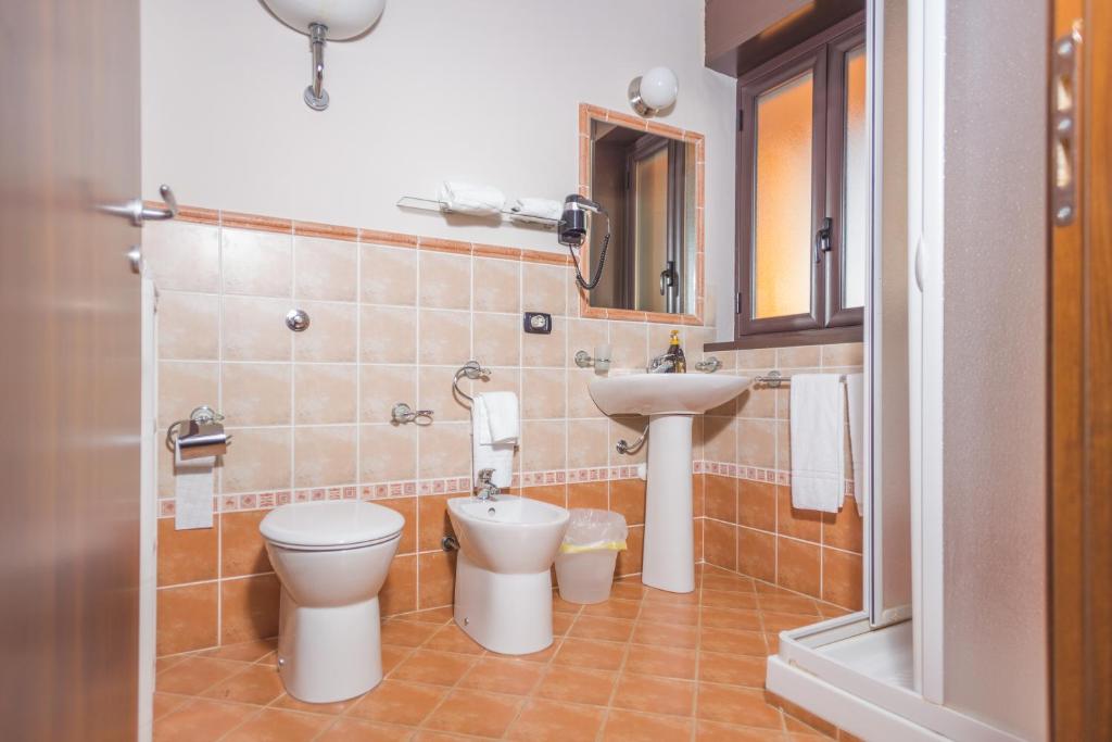 Koupelna v ubytování B&B Monte (Montemare)