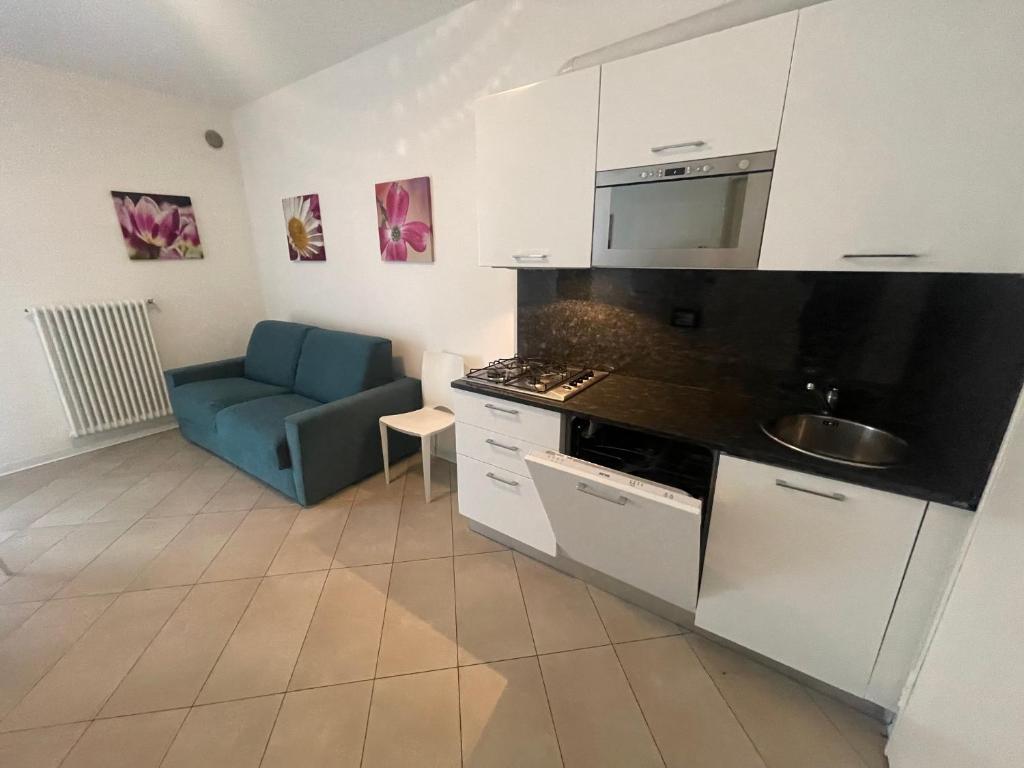 Kuchyň nebo kuchyňský kout v ubytování Villa Marina Apartments - Agenzia Cocal