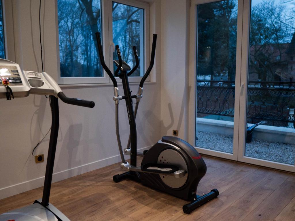 Fitness centrum a/nebo fitness zařízení v ubytování Hôtel Château Héloïse
