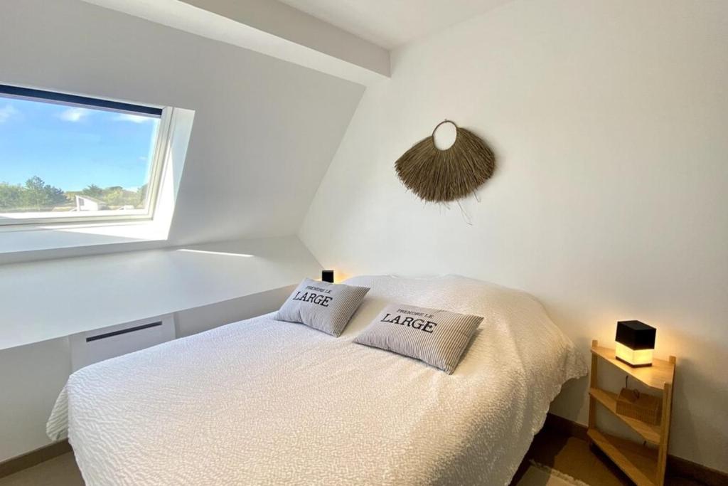 Posteľ alebo postele v izbe v ubytovaní Superb duplex with lake view for 6 people