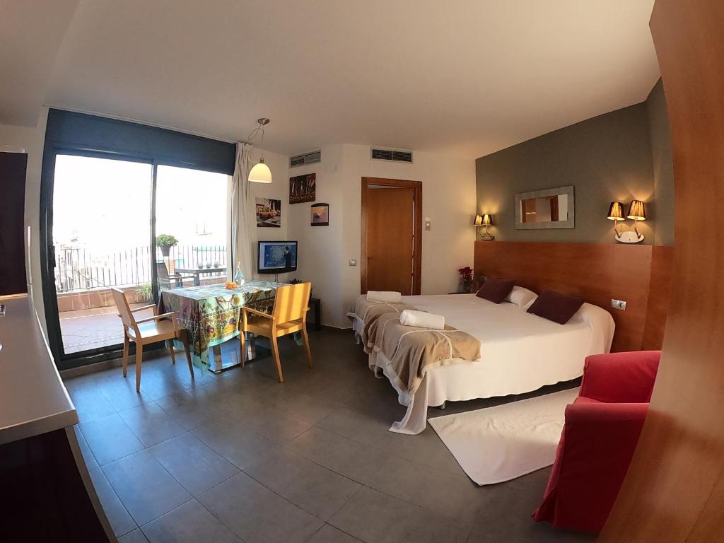 Postel nebo postele na pokoji v ubytování Sitges Apartment