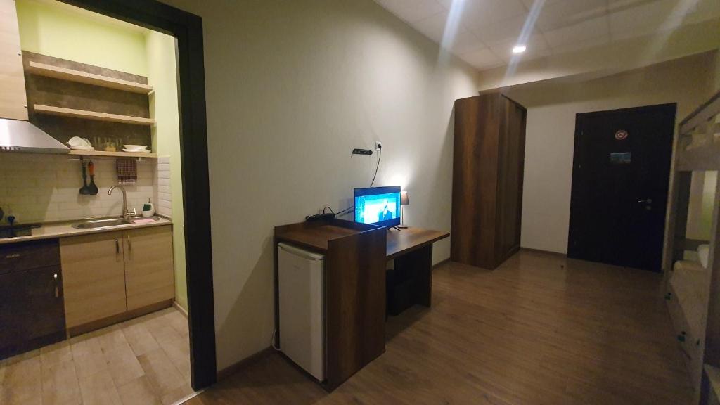 Kuchyň nebo kuchyňský kout v ubytování Hostel Your Home