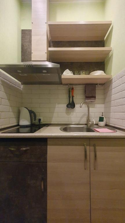 Kuchyň nebo kuchyňský kout v ubytování Hostel Your Home