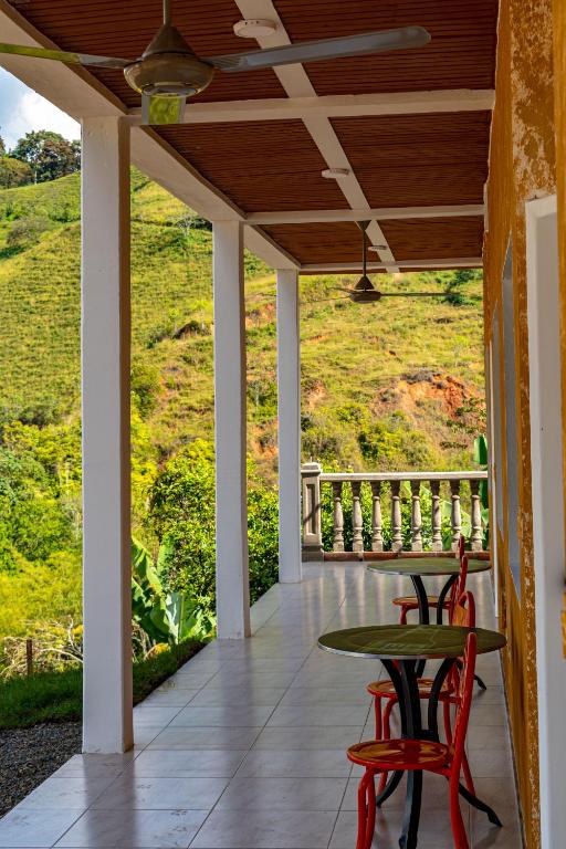 Balkón nebo terasa v ubytování Hotel Campestre La Francesina