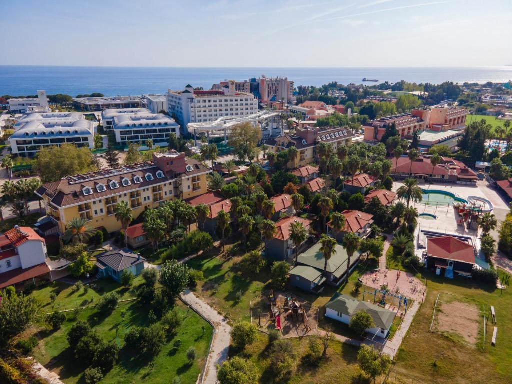 an aerial view of a city with a resort at MIR'AMOR GARDEN Resort Hotel-ALL INCLUSIVE in Antalya