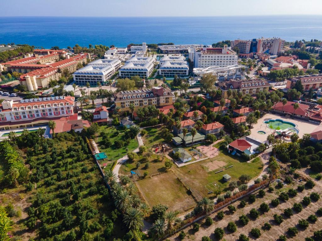 an aerial view of the city of šibenik at MIR'AMOR GARDEN Resort Hotel-ALL INCLUSIVE in Antalya