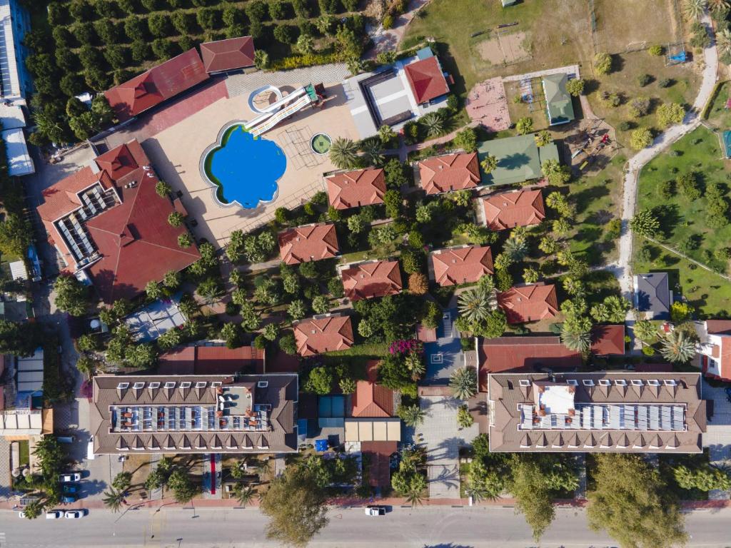 an overhead view of a resort with houses and trees at MIR'AMOR GARDEN Resort Hotel-ALL INCLUSIVE in Antalya