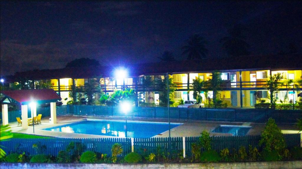 The swimming pool at or near Madang Star International Hotel