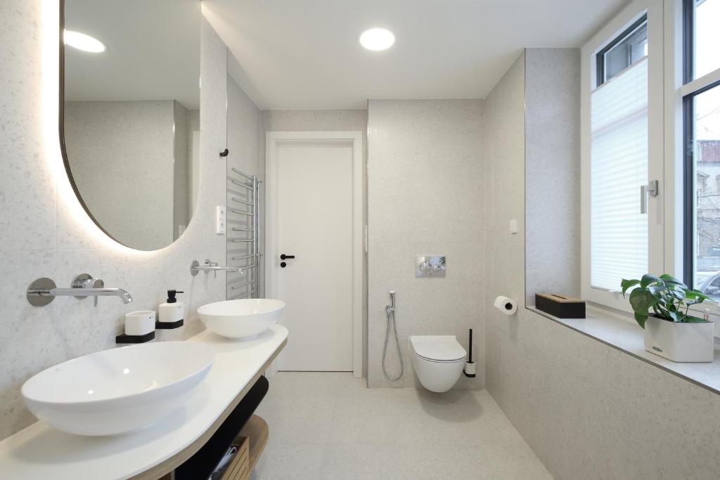 Koupelna v ubytování Apartmány Vila Terasy