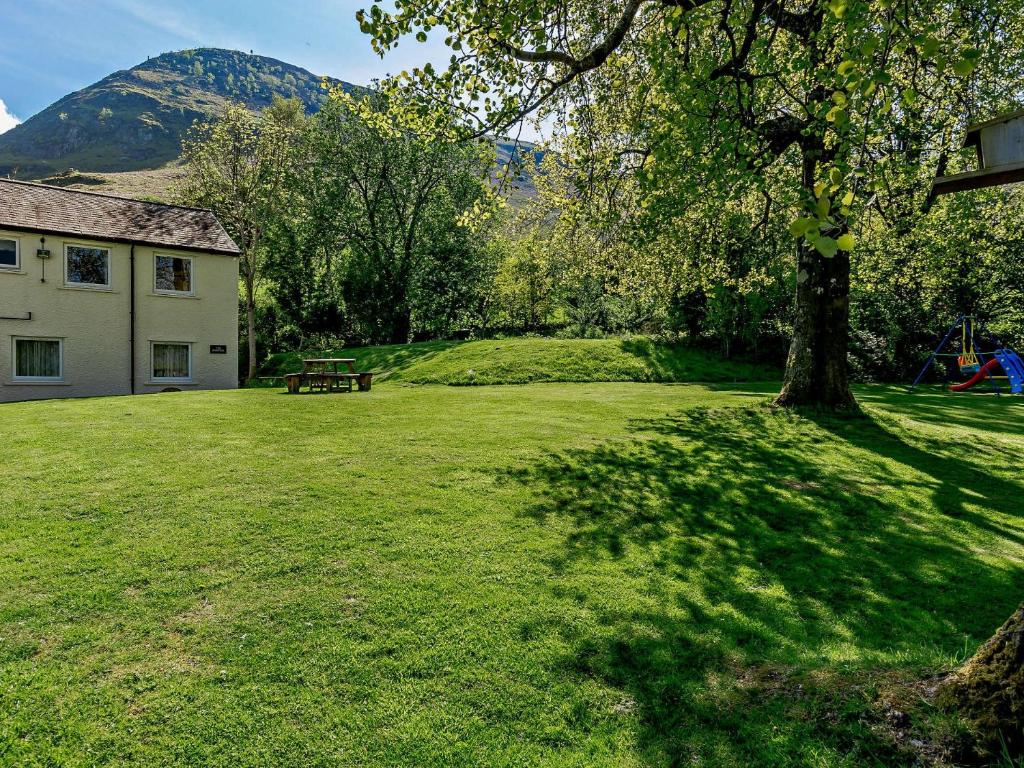 a park with a bench and a tree in the grass at 3 Bed in Newlands Valley SZ508 in Braithwaite