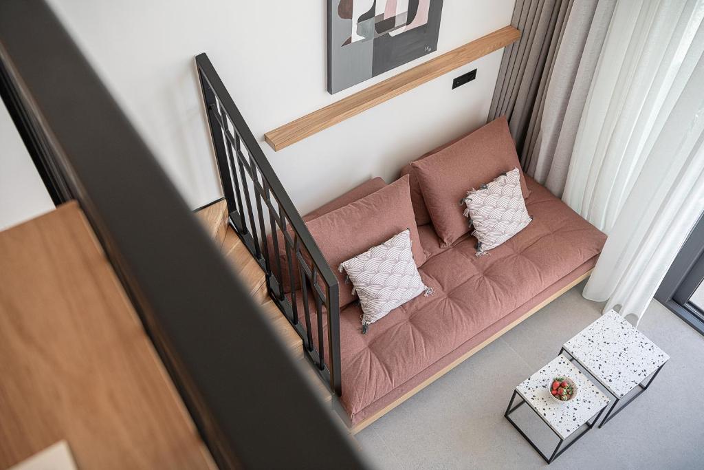 Posezení v ubytování Calla Luxury Seafront Suites