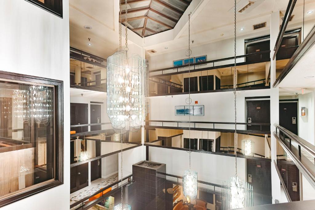 Kuchyň nebo kuchyňský kout v ubytování Hotel International
