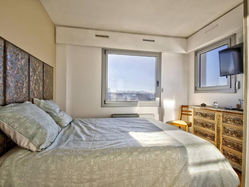 Katil atau katil-katil dalam bilik di Appartement Arcachon, 2 pi&egrave;ces, 4 personnes - FR-1-433-114