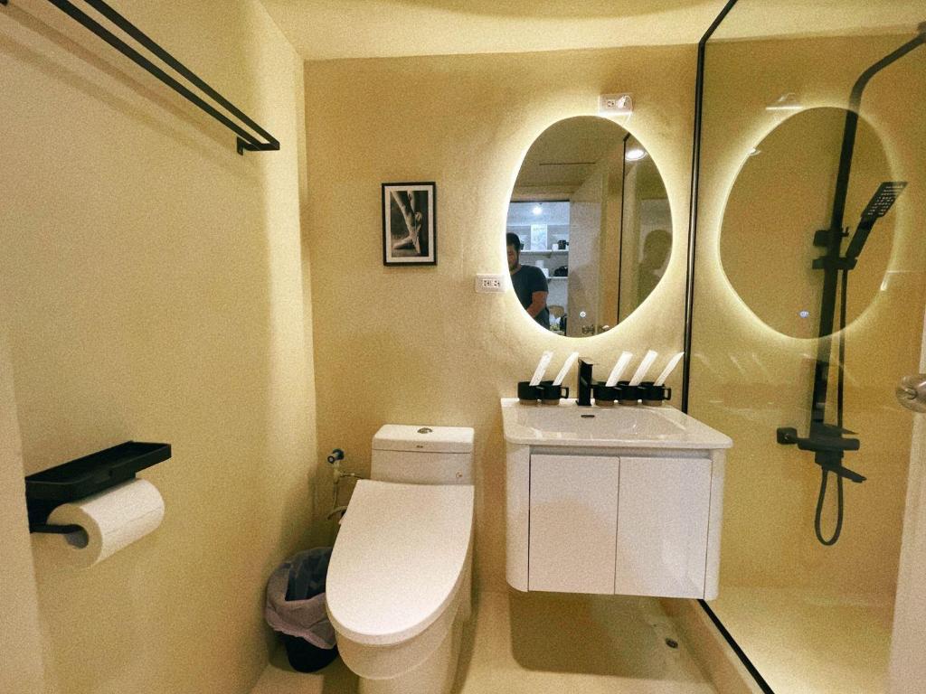 Koupelna v ubytování 所在行旅2館-渡咕所在 UrbanAbode2-DUGU