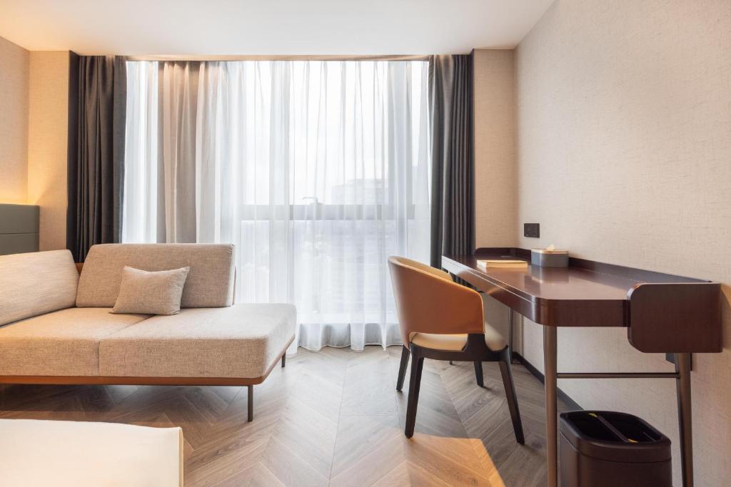Posezení v ubytování Atour S Hotel Shenzhen Luohu Shuibei