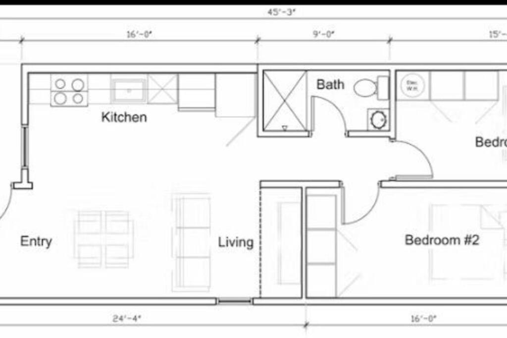 Půdorys ubytování KarKens Container Home
