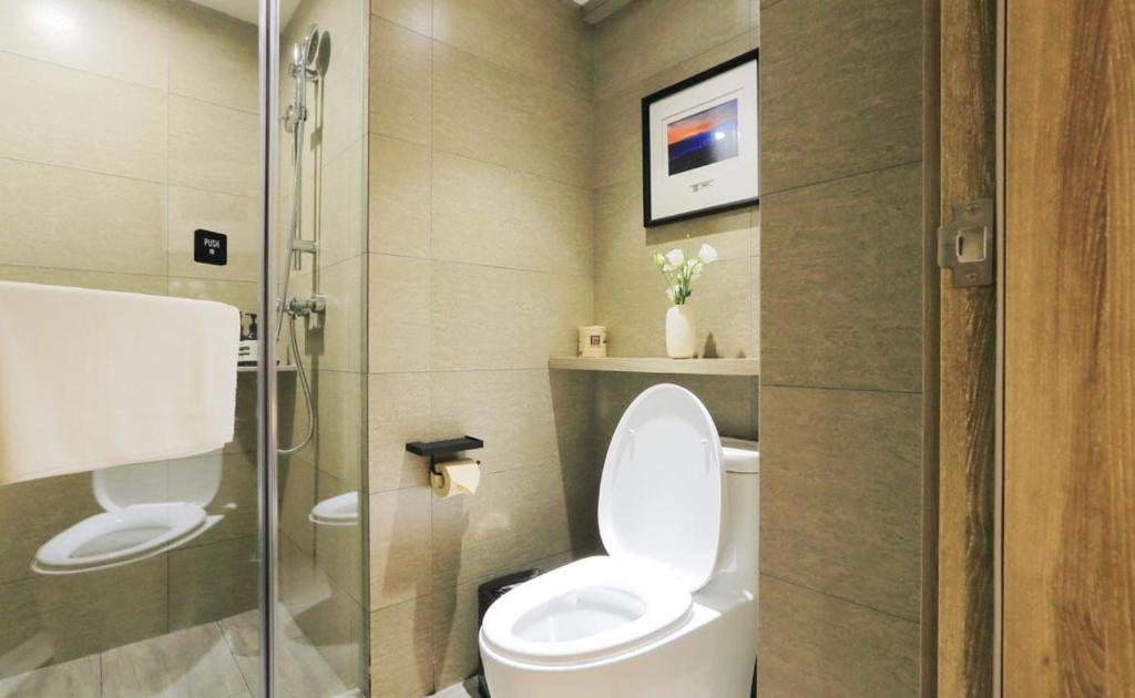 Koupelna v ubytování Atour Hotel Xi'an Xixian Vientiane City
