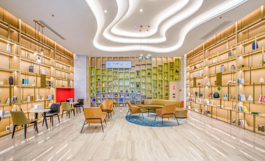 Posezení v ubytování Atour Hotel Zhongshan Tanzhou