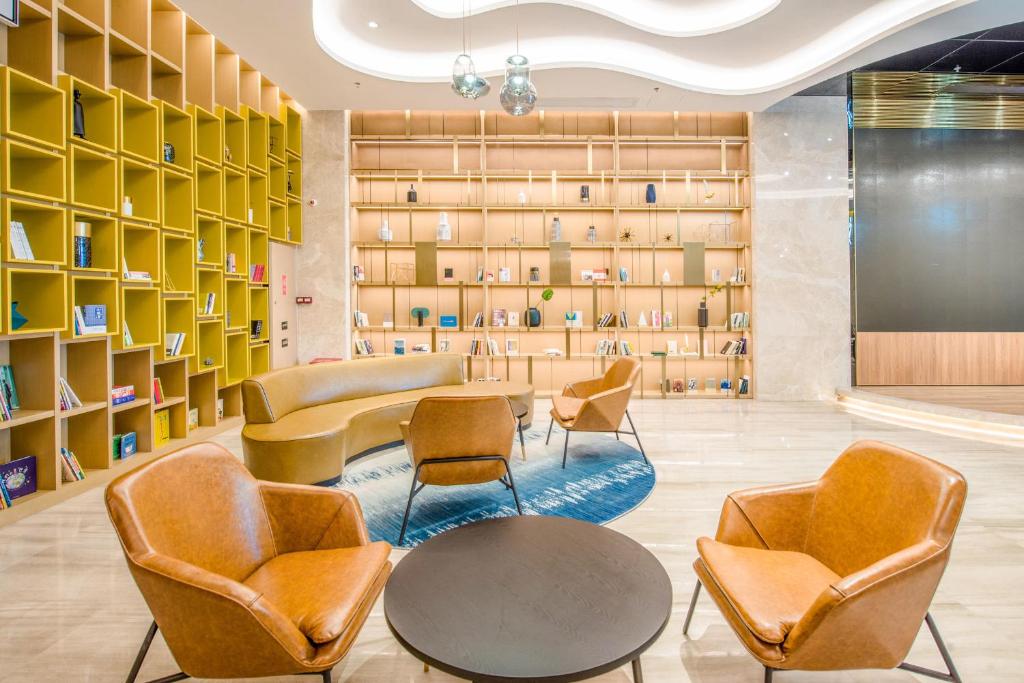 Posezení v ubytování Atour Hotel Zhongshan Tanzhou